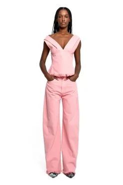 Online Marques ' Almeida DRILL BOYFRIEND TROUSERS PINK