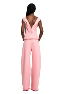 Discount Marques ' Almeida DRILL FITTED OFF SHOULDER TOP PINK