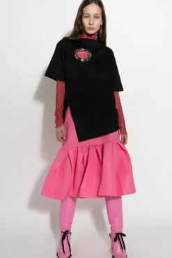Clearance Marques ' Almeida PINK FITTED SKIRT BRIGHTPINK