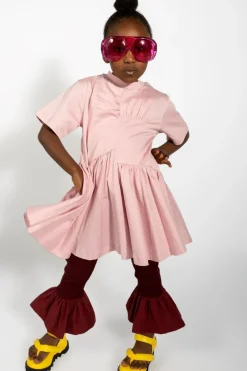 Online Marques ' Almeida PINK GATHERED JERSEY T-SHIRT DRESS LIGHTPINK