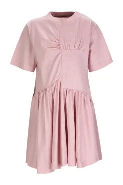 Online Marques ' Almeida PINK GATHERED JERSEY T-SHIRT DRESS LIGHTPINK