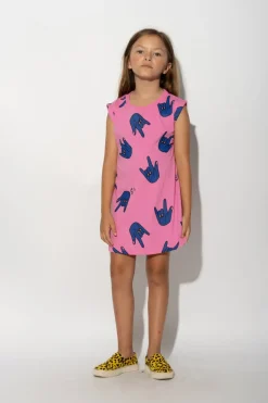 Hot Marques ' Almeida HANDS PRINT T-SHIRT DRESS PINK