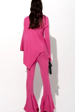 Best Marques ' Almeida PINK MERINO DRAPED JUMPER BRIGHTPINK