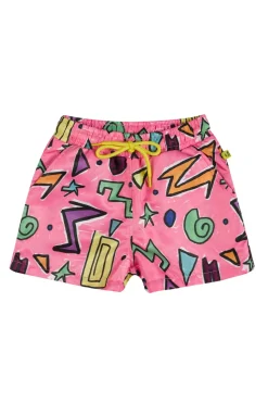 Sale Marques ' Almeida SQUIGGLE PRINT SWIM SHORT PINK