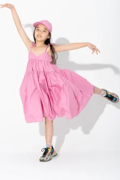 Clearance Marques ' Almeida STRAPPY GATHERED DRESS PINK