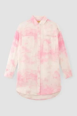 Best Marques ' Almeida PINK TIE-DYE SATIN SHIRT LIGHTPINK