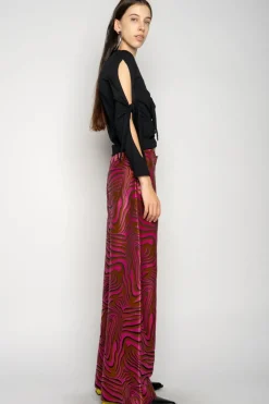 Outlet Marques ' Almeida ZEBRA BROCADE BOYFRIEND TROUSERS PINK