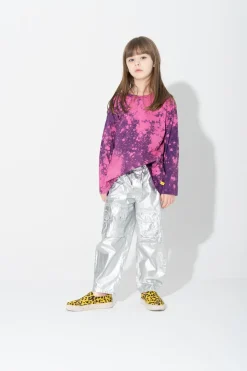 Hot Marques ' Almeida PURPLE AND SPLATTERED LONG SLEEVE TOP PINK