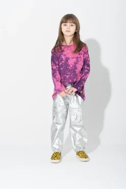 Hot Marques ' Almeida PURPLE AND SPLATTERED LONG SLEEVE TOP PINK
