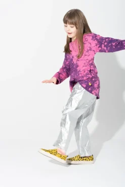 Hot Marques ' Almeida PURPLE AND SPLATTERED LONG SLEEVE TOP PINK