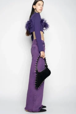 Discount Marques ' Almeida BOYFRIEND TROUSERS PURPLE
