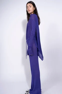 Hot Marques ' Almeida DRAPED JUMPER IN LIGHTWEIGHT KNIT PURPLE