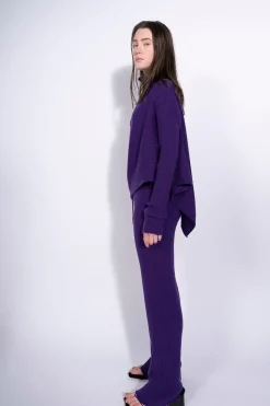 Clearance Marques ' Almeida KNITTED TROUSERS PURPLE