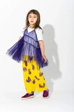 Clearance Marques ' Almeida LAYERED TULE TOP T SHIRT PURPLE