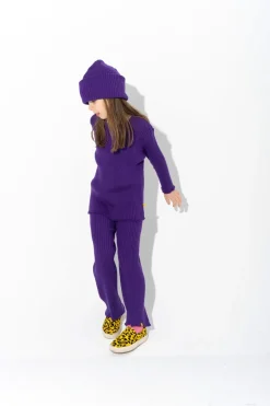 Hot Marques ' Almeida MERINO KNIT BEANIE PURPLE