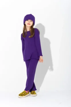 New Marques ' Almeida MERINO KNIT TROUSERS PURPLE