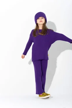 New Marques ' Almeida MERINO KNIT TROUSERS PURPLE