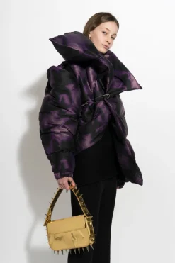Hot Marques ' Almeida PURPLE TIE DYE M'A PUFFER JACKET MULTICOLOUR