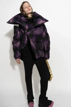 Hot Marques ' Almeida PURPLE TIE DYE M'A PUFFER JACKET MULTICOLOUR