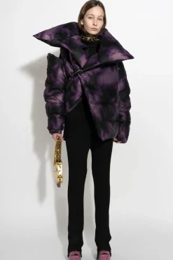 Hot Marques ' Almeida PURPLE TIE DYE M'A PUFFER JACKET MULTICOLOUR