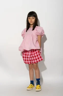 Online Marques ' Almeida RED AND PINK GINGHAM BOXER SHORTS MULTICOLOUR