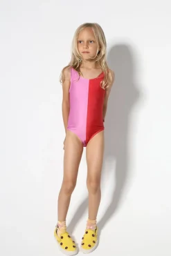 New Marques ' Almeida RED AND PINK SWIMSUIT MULTICOLOUR