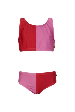 New Marques ' Almeida RED AND PINK SWIMWEAR BIKINI SET MULTICOLOUR