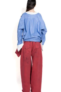 Outlet Marques ' Almeida BOYFRIEND TROUSERS WITH BIG BOW RED