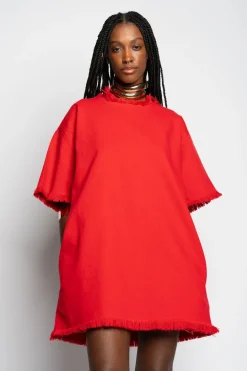 Best Marques ' Almeida OVERSIZED T-SHIRT DRESS RED