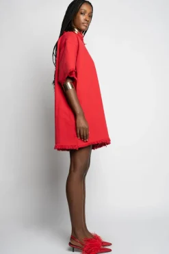 Best Marques ' Almeida OVERSIZED T-SHIRT DRESS RED