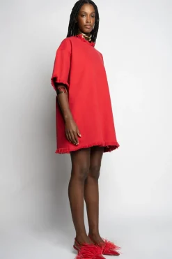 Best Marques ' Almeida OVERSIZED T-SHIRT DRESS RED