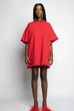 Best Marques ' Almeida OVERSIZED T-SHIRT DRESS RED