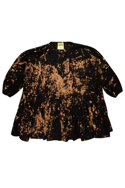 Clearance Marques ' Almeida SPLATTERED GATHERED DRESS MULTICOLOUR