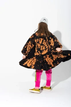 Clearance Marques ' Almeida SPLATTERED GATHERED DRESS MULTICOLOUR