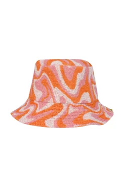Discount Marques ' Almeida TERRY WAVY PRINT REVERSIBLE BUCKET HAT MULTICOLOUR