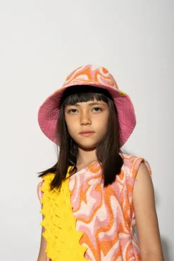 Discount Marques ' Almeida TERRY WAVY PRINT REVERSIBLE BUCKET HAT MULTICOLOUR