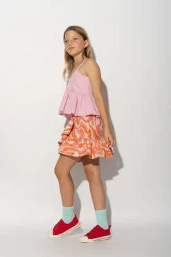 Outlet Marques ' Almeida TERRY WAVY PRINT SHORT SKIRT MULTICOLOUR