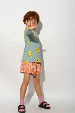 Marques ' Almeida TERRY WAVY PRINT SHORTS MULTICOLOUR