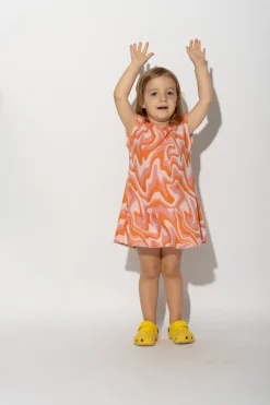 Online Marques ' Almeida TERRY WAVY PRINT T-SHIRT DRESS MULTICOLOUR