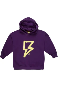 Sale Marques ' Almeida THUNDER PRINT HOODIE PURPLE