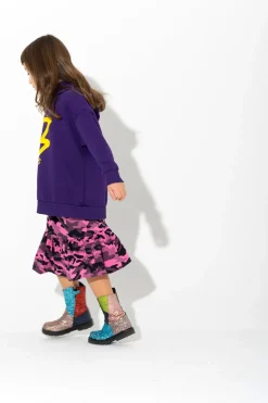 Sale Marques ' Almeida THUNDER PRINT HOODIE PURPLE