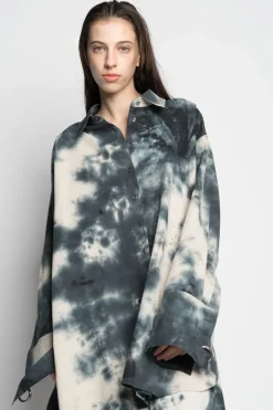 Best Marques ' Almeida TIE DYE BLACK XXL SHIRT BLACKWHITE