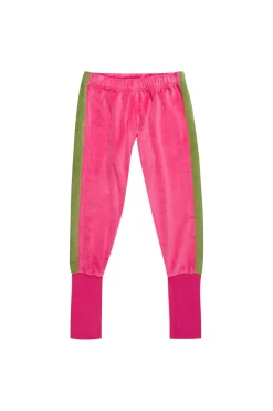 Best Marques ' Almeida TRACKSUIT VELOUR TROUSERS WITH CONTRAST TAPE BRIGHTPINK