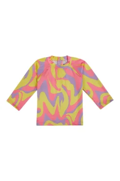 Best Marques ' Almeida WAVY PRINT LONG SLEEVE TOP MULTICOLOUR