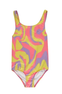 Hot Marques ' Almeida WAVY PRINT SWIMSUIT MULTICOLOUR
