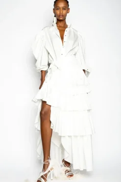 New Marques ' Almeida BALLOON SLEEVE SHIRT WHITE