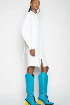 Clearance Marques ' Almeida CORSET FITTED DRESS WHITE