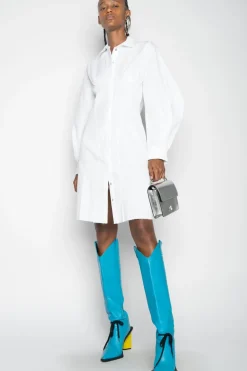 Clearance Marques ' Almeida CORSET FITTED DRESS WHITE