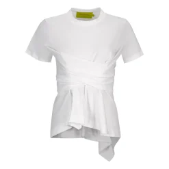 Online Marques ' Almeida CROSS WAIST DRAPE T-SHIRT WHITE