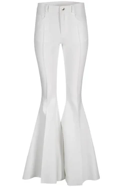Sale Marques ' Almeida EXTREME FLARE TROUSERS WHITE